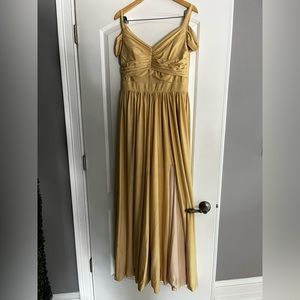 Gold dress